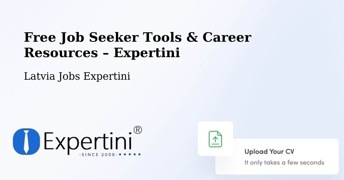 Free Job Seeker Tools & Career Resources – Smiltene - Smiltene, Latvia Jobs Expertini