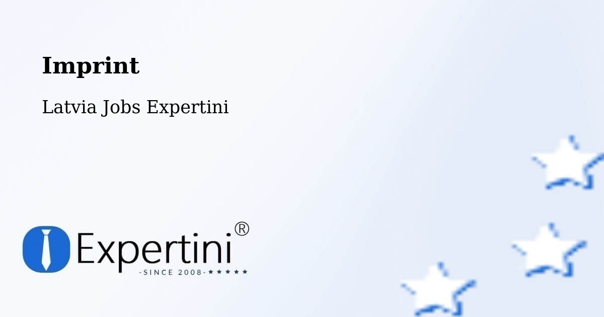 Imprint – Smiltene - Latvia Jobs Expertini